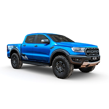 Ford Ranger Raptor 2021: High Detail Game-ready Model 3D model image 1 