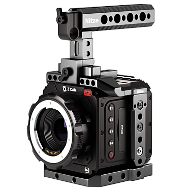 Z Cam E2-M4 4K Camera: High-Poly Model with Advanced Materials 3D model image 1 