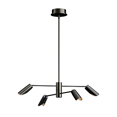 Modern 2-Tier LED Chandelier 3D model image 1 