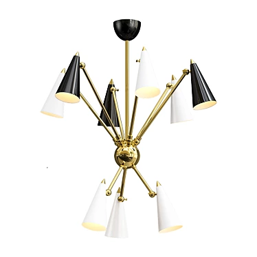 Moxie 2013 Chandelier: Sleek & Stunning 3D model image 1 