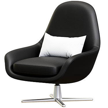 SVEVA SOFT Swivel Armchair  3D model image 1 