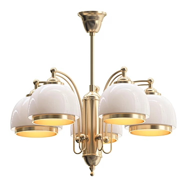 Alpha Lord Modern Chandelier 3D model image 1 