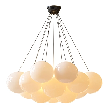 Elegant Ogden Chandelier 3D model image 1 