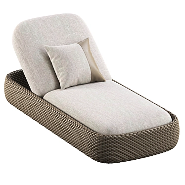 Manutti Kobo Lounger: Stylish Modern Outdoor Furniture 3D model image 1 