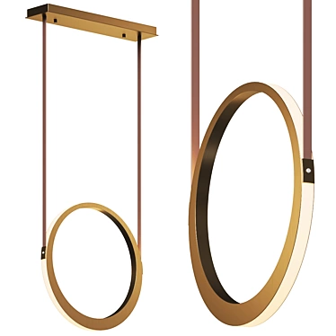 Palmiro LED Pendant: Elegant and Stylish 3D model image 1 