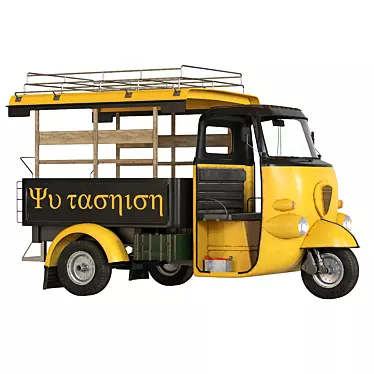 Eco-Ride Tuk-Tuk: Stylish & Efficient 3D model image 1 