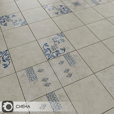 Sienna Matte Ceramic Tiles - 20x20 Format 3D model image 1 