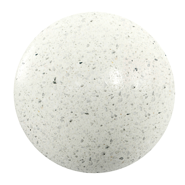 Terrazzo Marble PBR Texture 4K 3D model image 1 