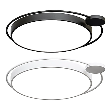 Destin Ceiling Light: Modern Industrial Design 3D model image 1 