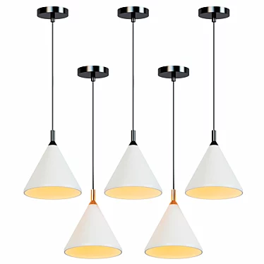 Vintage Cement Pendant Lights: Industrial Nordic Loft Decor 3D model image 1 