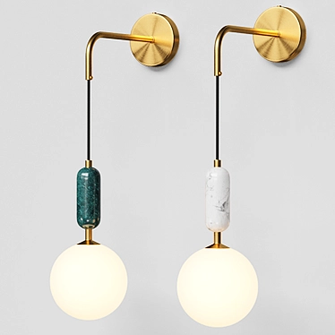 Petit Glass Wall Sconce by Lampatron 3D model image 1 