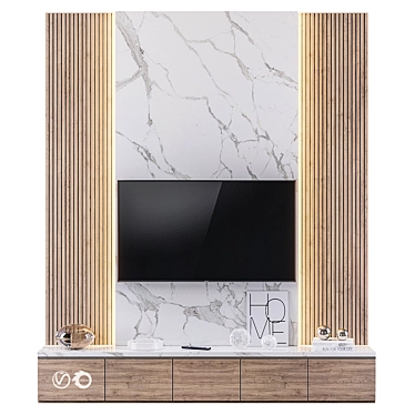 Title: Modern TV Wall Mount 3D model image 1 