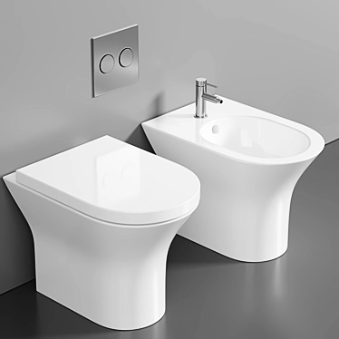 Roca Nexo Bidet - Modern & Stylish 3D model image 1 