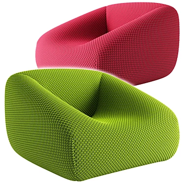 Contemporary Armchair Paola Lenti 3D model image 1 