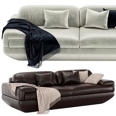 Elegant Kelvin Giormani Perini Sofa 3D model image 1 