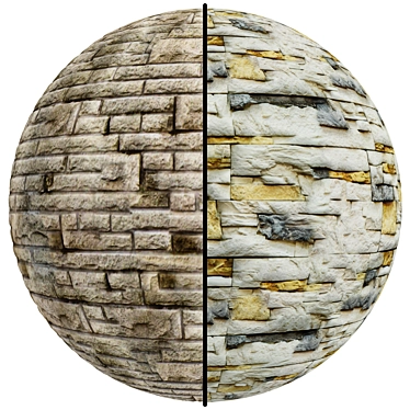 Aged Stone Texture Set | PBR | 4K 3D model image 1 