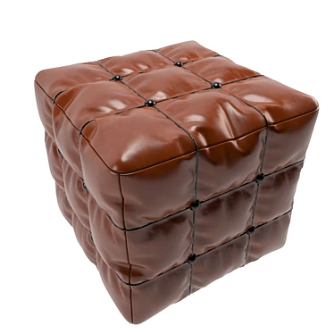 Minimalist Minotti Pouf: Modern 3D Model 3D model image 1 