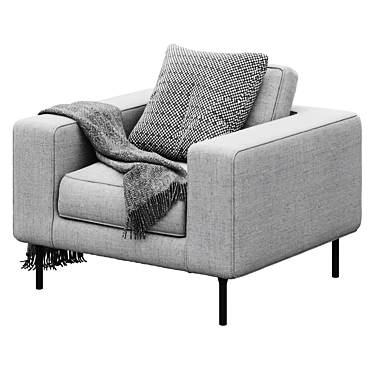 Modern Neo Armchair: Stylish Comfort 3D model image 1 
