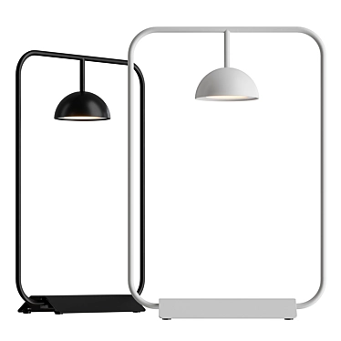 Modern Alu LED Desk Lamp | Estiluz Cupolina 3D model image 1 