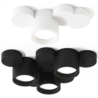 Chio Tecnico Ceiling Lamp - Sleek and Modern Illumination 3D model image 1 