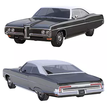 Classic Pontiac Bonneville 1968 3D model image 1 