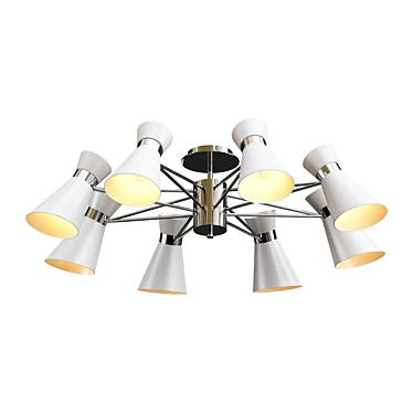 Laconica 8: Modern Ceiling Chandelier 3D model image 1 