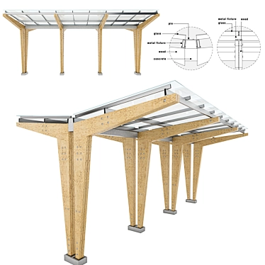 Glasswood Canopy 3D model image 1 