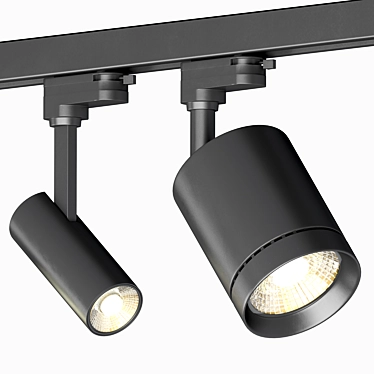 Flexible Track LED Lamp Light 3D model image 1 