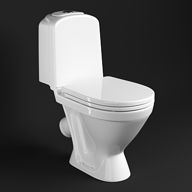 Luxurious Classic Toilet: Downloadable, High-Quality 3D model image 1 