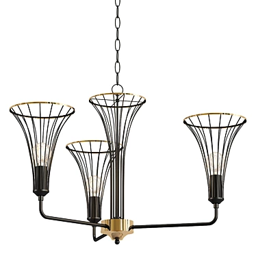 Elegant Lumien Chandelier: 2013 Design 3D model image 1 