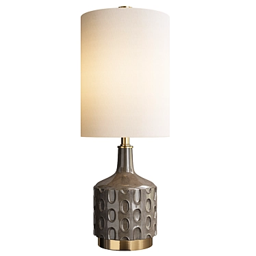 Modern Grey Table Lamp - Uttermost Darrin 3D model image 1 