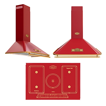 KAISER A Series Range Hood - Efficient and Eco-friendly! 3D model image 1 