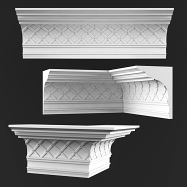 Modern Daylight Ceiling Cornice 3D model image 1 