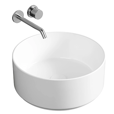 40cm Round Washbasin Bowl from Olympia Ceramica 3D model image 1 