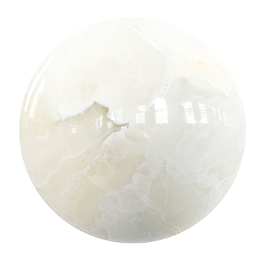 Elegant White Onyx - PBR Marble 3D model image 1 