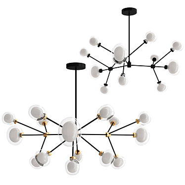 Elegant Nabila Chandelier: Timeless Beauty for Your Space 3D model image 1 