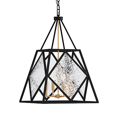 Savoy House Capella 4-Light Chandelier 3D model image 1 