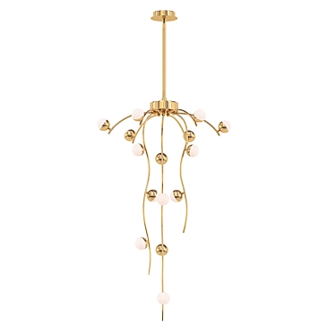 Modern Spiral Stair Chandelier 3D model image 1 