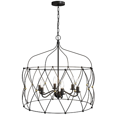 Eponini Lantern: Sleek Modern Design 3D model image 1 