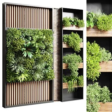 Vertical Garden Stand: Stylish Wall Decor 3D model image 1 