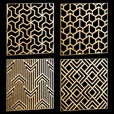 Set of square decorative panels 18