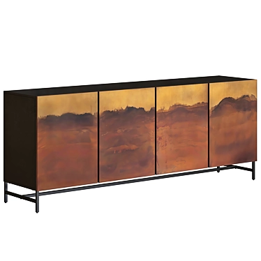 Modern Stormy Sideboard: Stylish Storage Solution 3D model image 1 