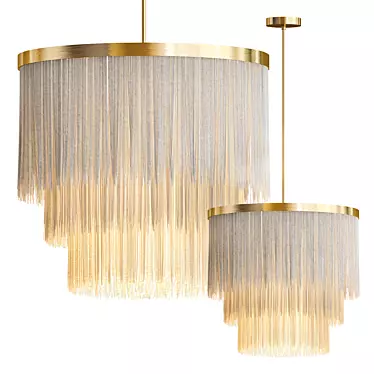 Elegant Tuckton Pendant Light 3D model image 1 