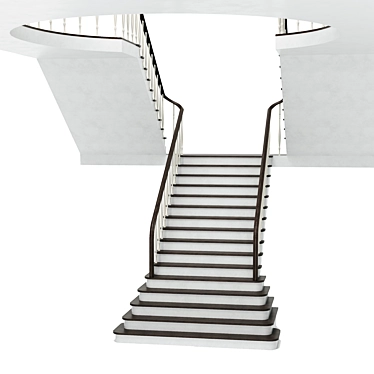 Classic Elegance Staircase 3D model image 1 