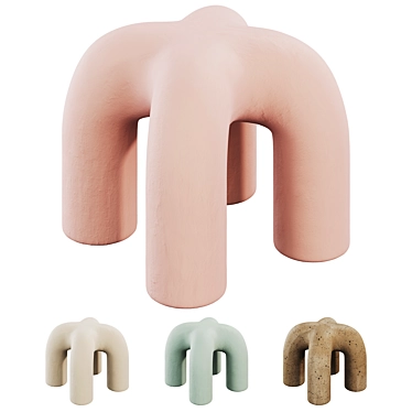 Eny Lee Parker Ceramic Stool 3D model image 1 