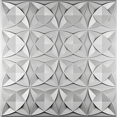 3D Diamond Wall Panel, 30x30cm 3D model image 1 