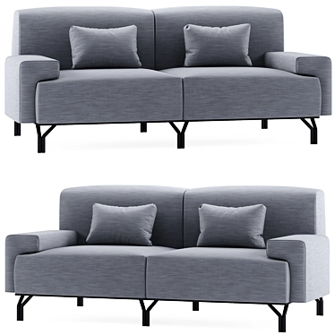 Summit Standard: Sleek and Stylish Sofa 3D model image 1 