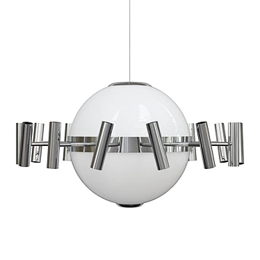 Retro Space Age Chandelier 3D model image 1 