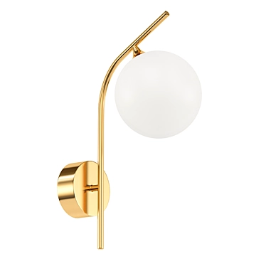 Minimalist Globe Sconce 3D model image 1 