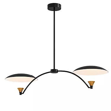 Elegant Caswell Island Chandelier 3D model image 1 